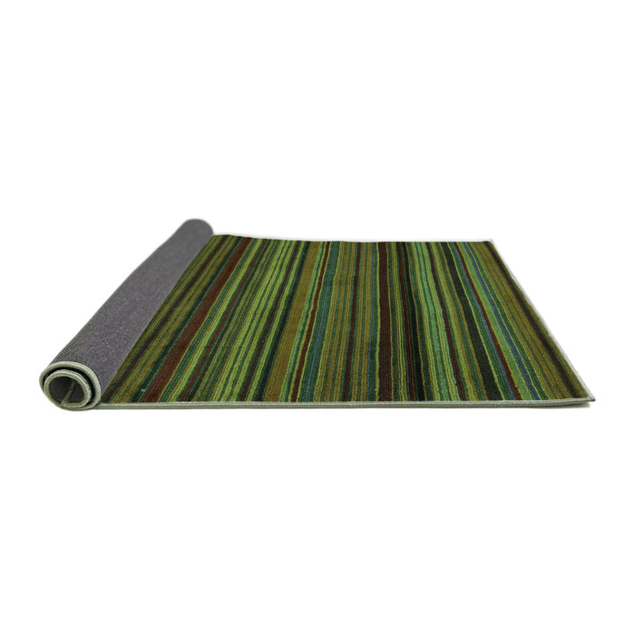 Sideview of Abstract Turquoise Modern Rug, abs5202turq