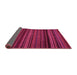 Sideview of Abstract Pink Modern Rug, abs5202pnk