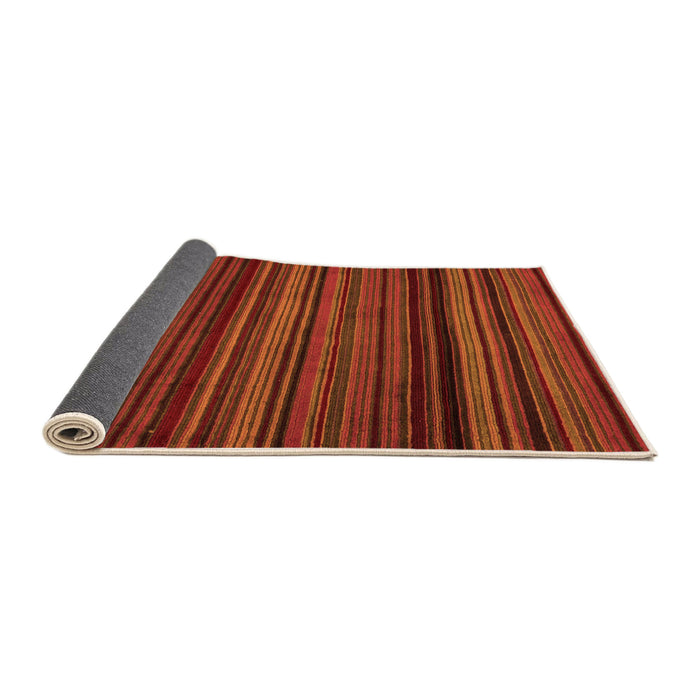 Sideview of Abstract Orange Modern Rug, abs5202org
