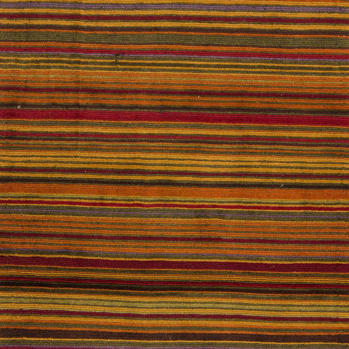 Machine Washable Abstract Tomato Red Rug, wshabs5202