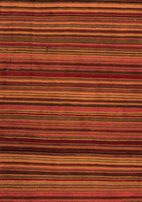 Abstract Orange Modern Rug, abs5202org