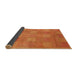 Sideview of Abstract Orange Red Checkered Rug, abs5203