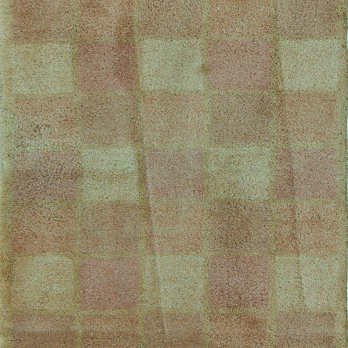 Checkered Light Blue Modern Rug, abs5203lblu