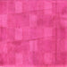 Square Checkered Pink Modern Rug, abs5203pnk