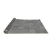 Sideview of Checkered Gray Modern Rug, abs5203gry