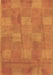 Checkered Brown Modern Rug, abs5203brn