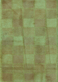 Checkered Turquoise Modern Rug, abs5203turq