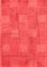 Checkered Red Modern Area Rugs