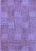 Machine Washable Checkered Blue Modern Rug, wshabs5203blu