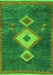 Southwestern Green Country Rug, abs5204grn