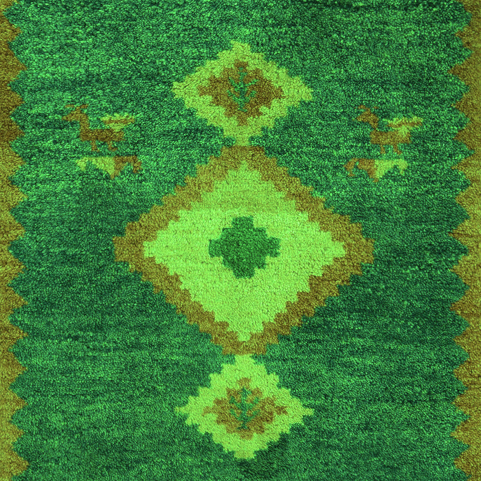 Southwestern Green Country Rug, abs5204grn