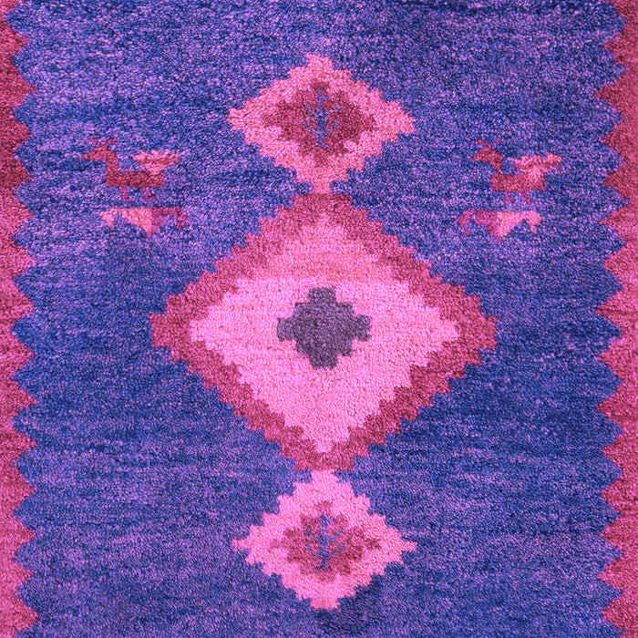 Machine Washable Southwestern Purple Country Area Rugs, wshabs5204pur