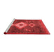 Country Red Washable Rugs