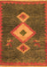 Southwestern Orange Country Rug, abs5204org