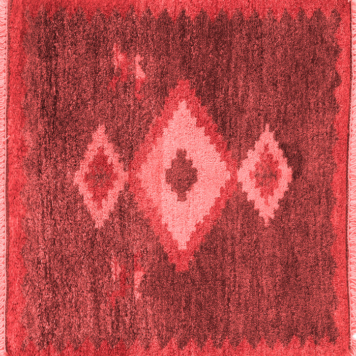 Machine Washable Southwestern Red Country Rug, wshabs5204red