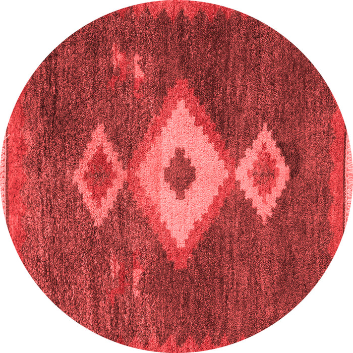 Machine Washable Southwestern Red Country Rug, wshabs5204red