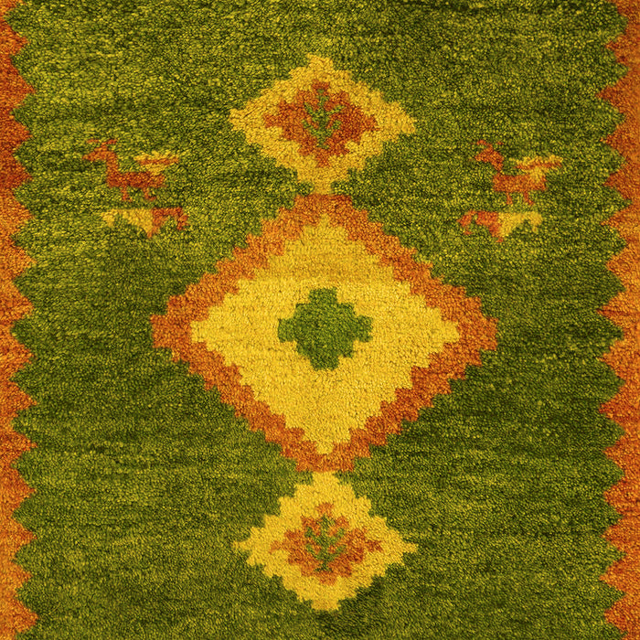 Southwestern Yellow Country Rug, abs5204yw