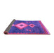 Sideview of Southwestern Purple Country Rug, abs5204pur