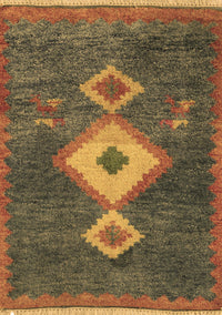 Southwestern Brown Country Rug, abs5204brn