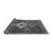 Sideview of Southwestern Gray Country Rug, abs5204gry