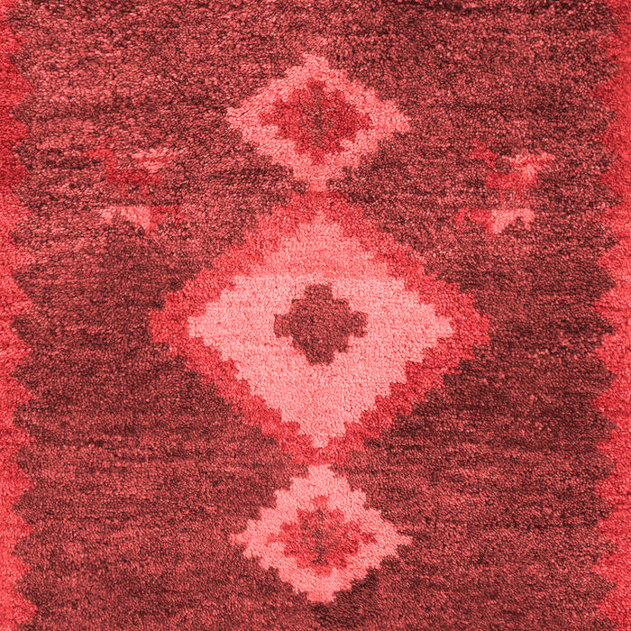 Machine Washable Southwestern Red Country Rug, wshabs5204red