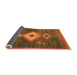 Sideview of Southwestern Orange Country Rug, abs5204org