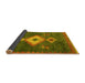 Sideview of Southwestern Yellow Country Rug, abs5204yw