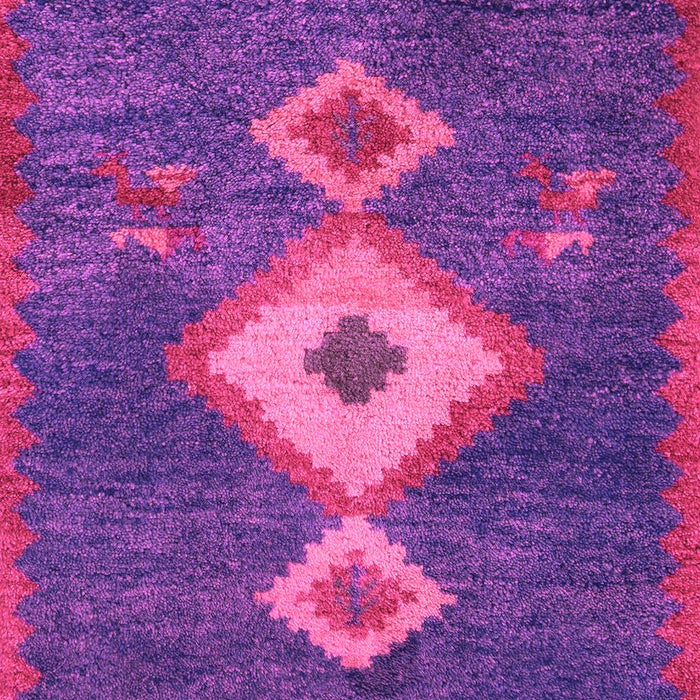 Machine Washable Southwestern Pink Country Rug, wshabs5204pnk