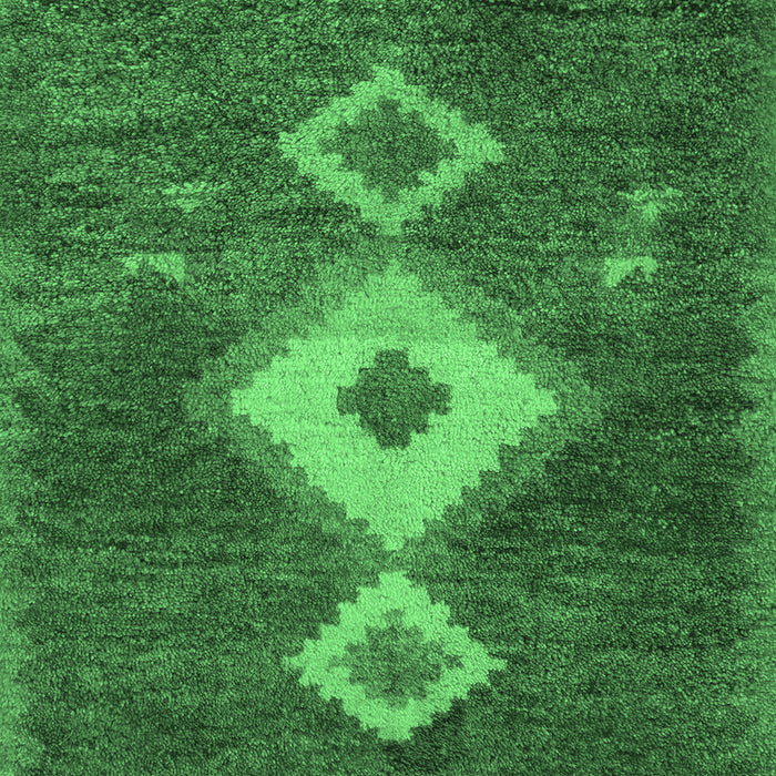 Machine Washable Southwestern Emerald Green Country Area Rugs, wshabs5204emgrn