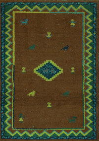 Southwestern Turquoise Country Rug, abs5205turq