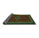 Sideview of Southwestern Turquoise Country Rug, abs5205turq