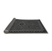 Sideview of Southwestern Gray Country Rug, abs5205gry