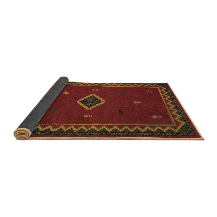 Sideview of Southwestern Brown Country Rug, abs5205brn