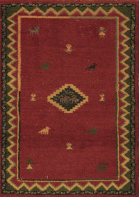 Southwestern Brown Country Rug, abs5205brn