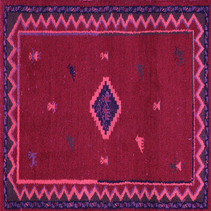 Square Southwestern Pink Country Rug, abs5205pnk