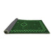 Sideview of Southwestern Emerald Green Country Rug, abs5205emgrn