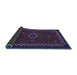 Sideview of Southwestern Blue Country Rug, abs5205blu