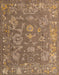 Machine Washable Abstract Sienna Brown Rug, wshabs5206