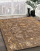 Machine Washable Abstract Sienna Brown Rug in a Family Room, wshabs5206