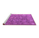 Sideview of Machine Washable Abstract Purple Modern Area Rugs, wshabs5206pur