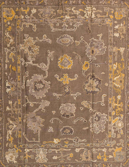 Abstract Sienna Brown Modern Rug, abs5206