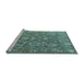 Sideview of Machine Washable Abstract Light Blue Modern Rug, wshabs5206lblu