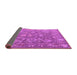 Sideview of Abstract Purple Modern Rug, abs5206pur