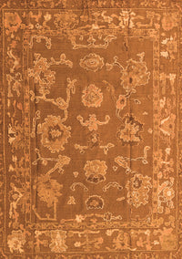 Abstract Orange Modern Rug, abs5206org