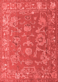 Abstract Red Modern Rug, abs5206red