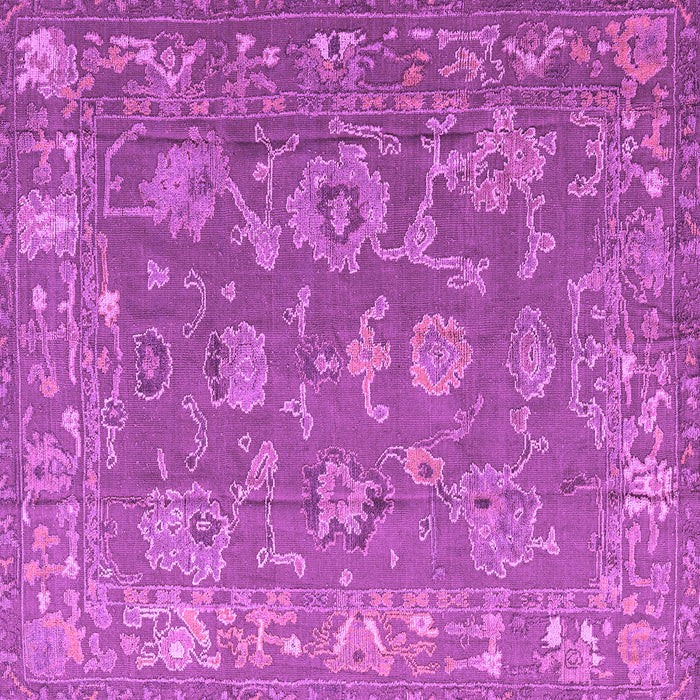 Square Machine Washable Abstract Purple Modern Area Rugs, wshabs5206pur