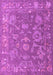 Machine Washable Abstract Purple Modern Area Rugs, wshabs5206pur