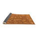 Sideview of Abstract Orange Modern Rug, abs5206org