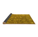 Sideview of Abstract Yellow Modern Rug, abs5206yw