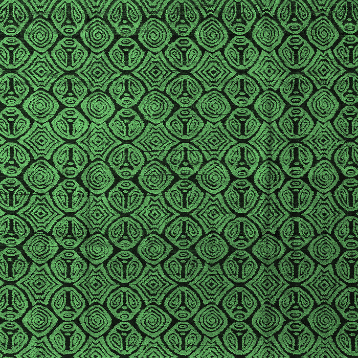 Square Machine Washable Abstract Emerald Green Modern Area Rugs, wshabs5207emgrn